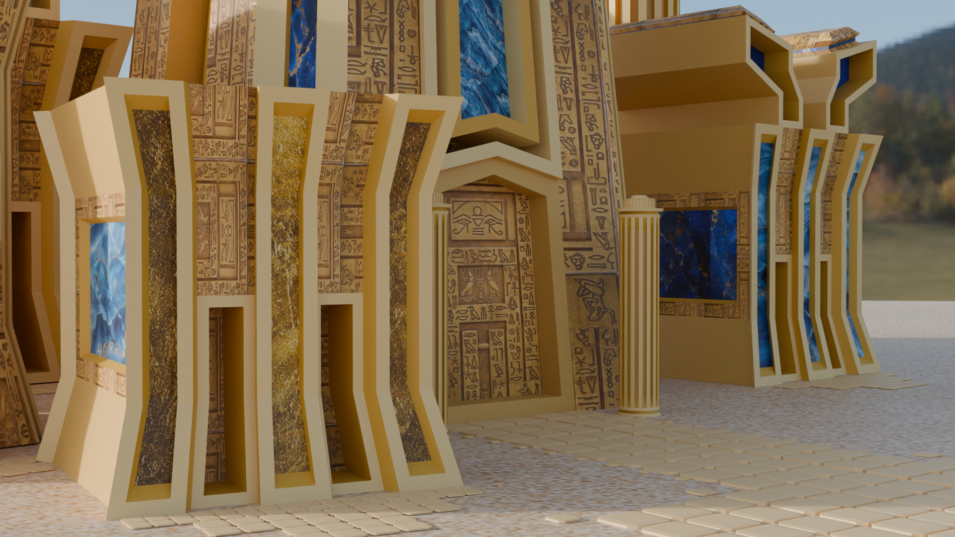 Detail van het zandkasteel