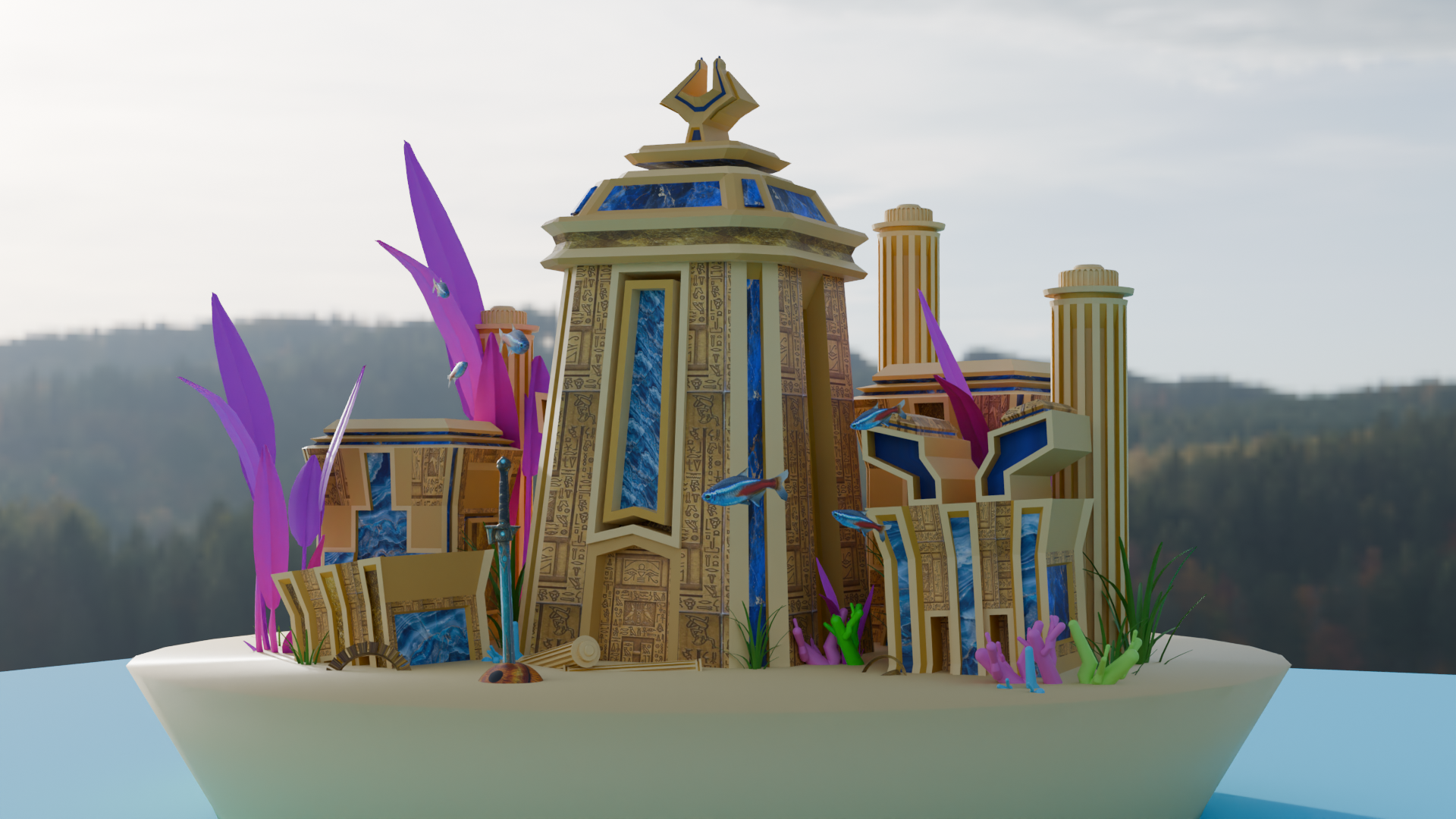 Onderwaterwereld zonder aquariumglas