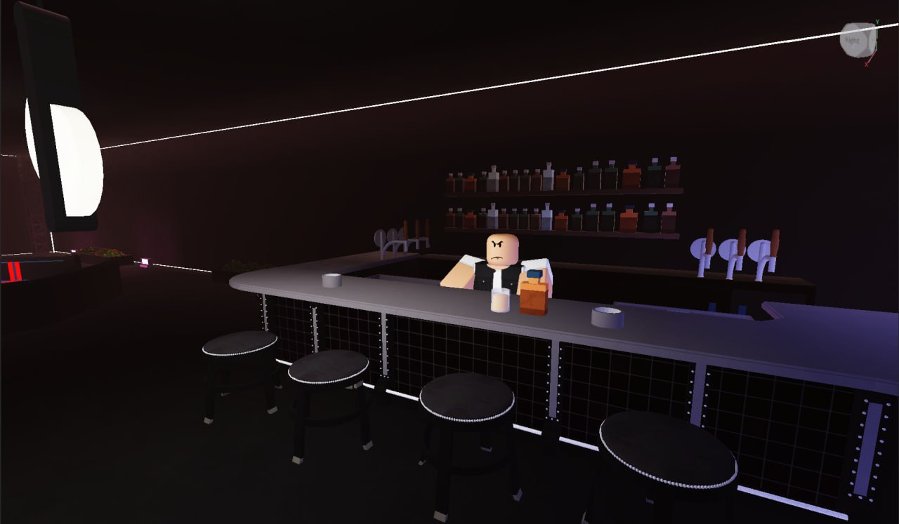 Bar en sfeerlicht in de club