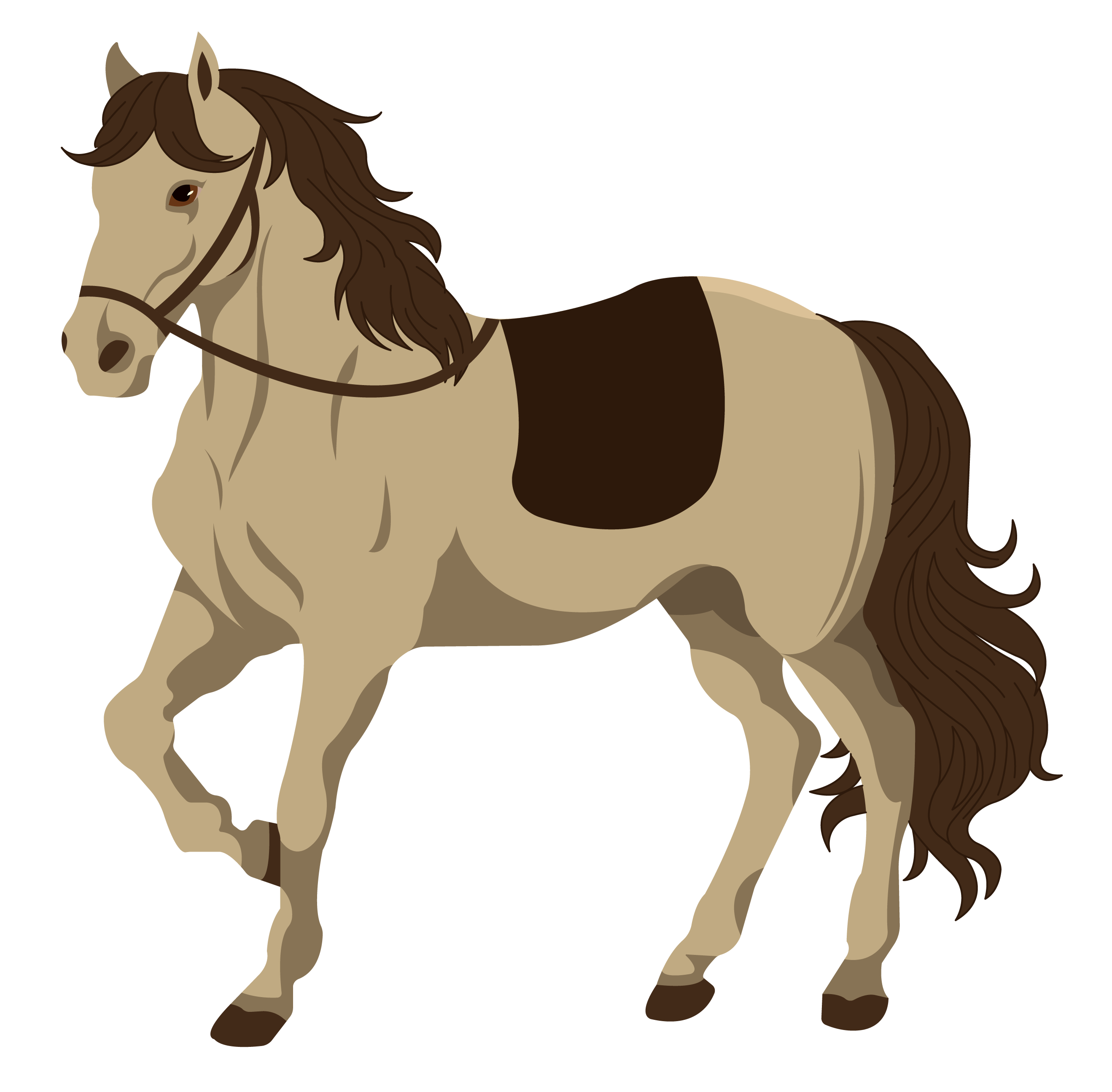 Illustratie van een paard uit het project